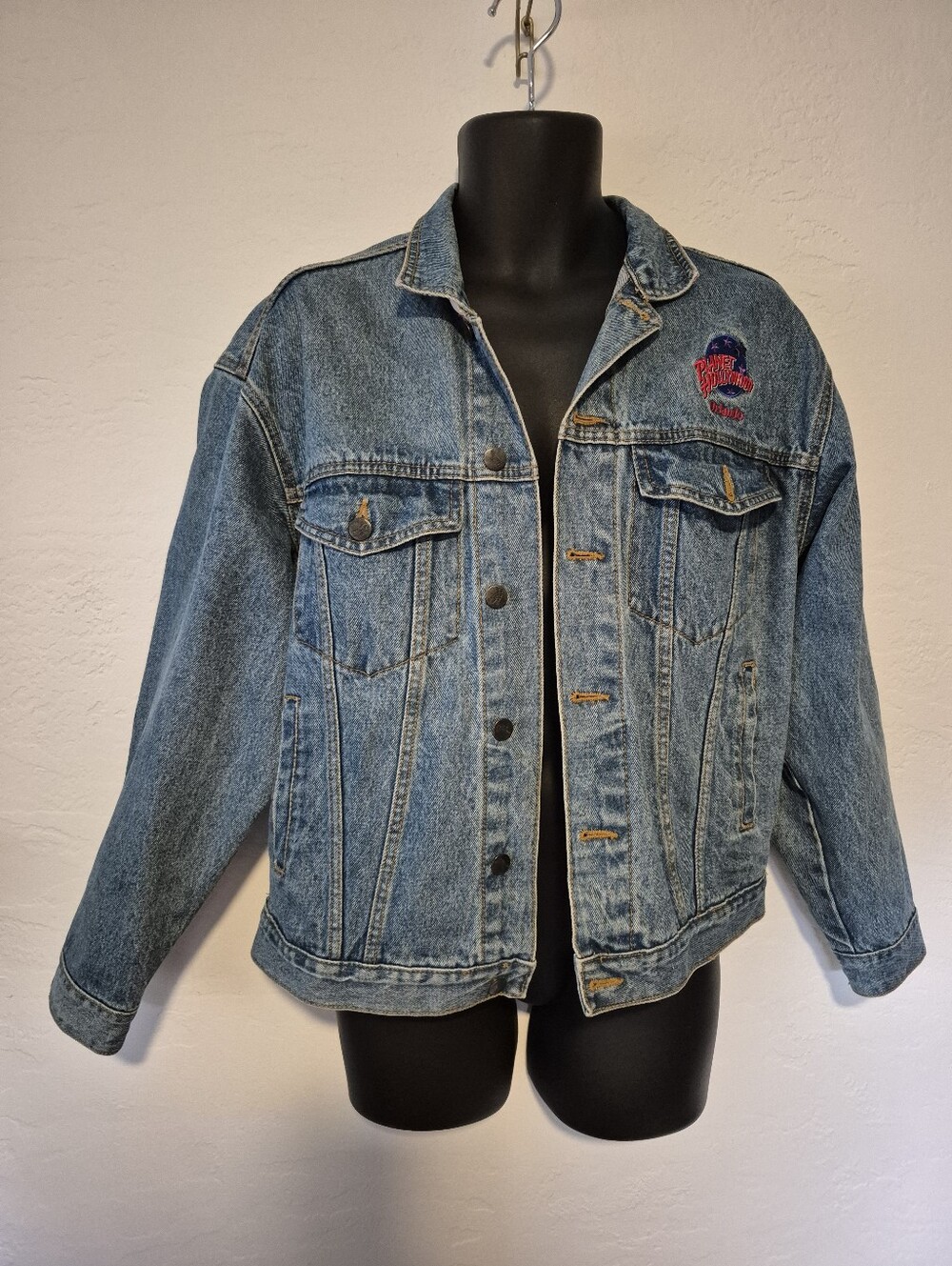 Vintage 90s Jean Jacket M - Picture 2 of 9